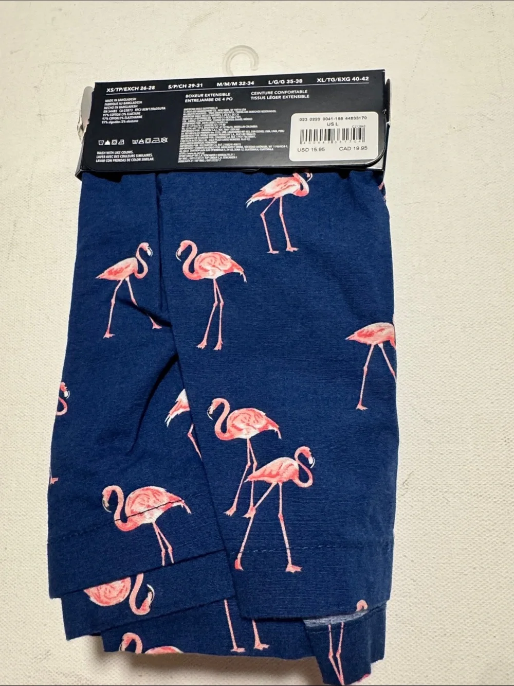 Pink Flamingo Boxers Mens Large American Eagle